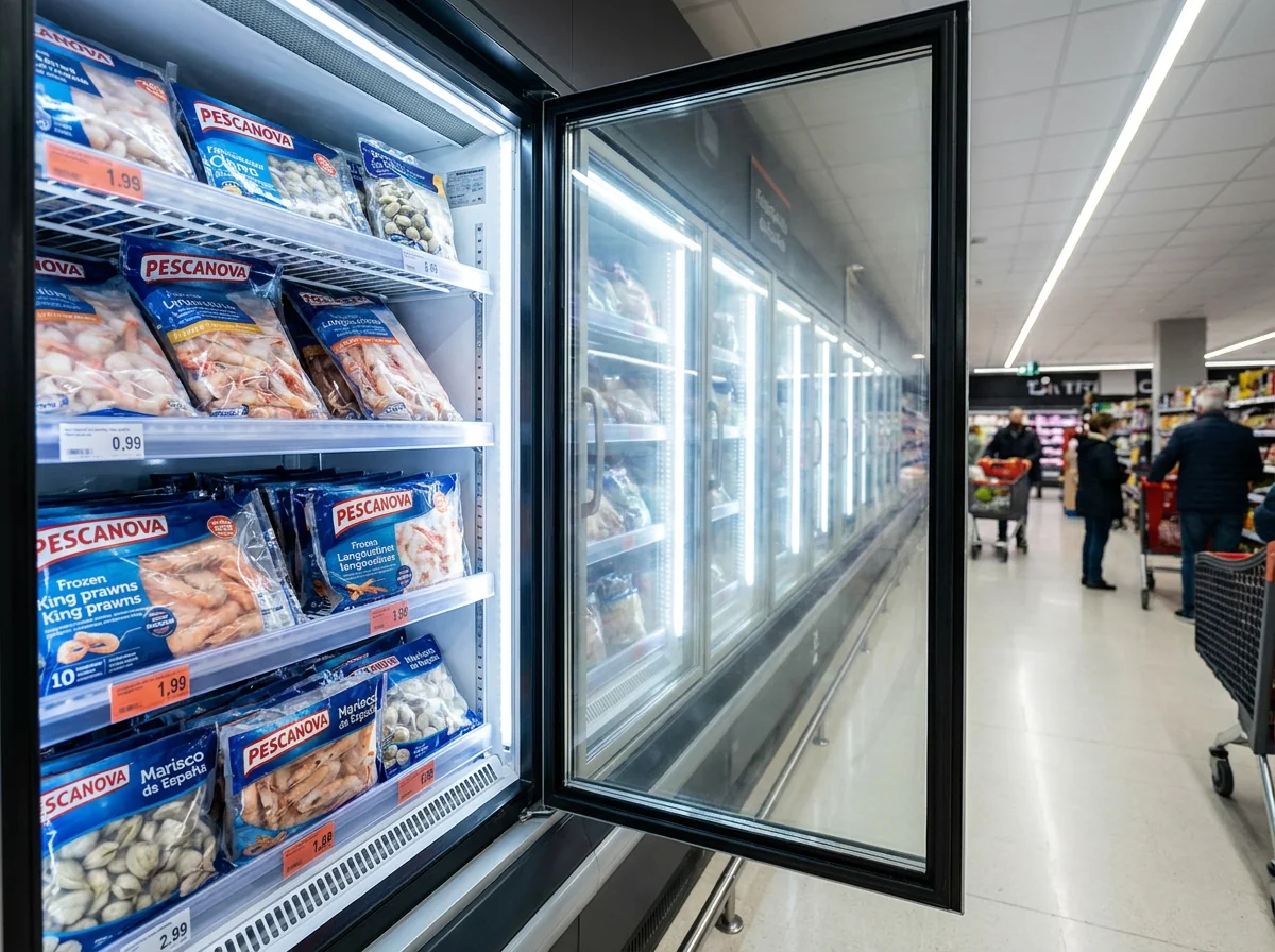 Supermercado sección congelado